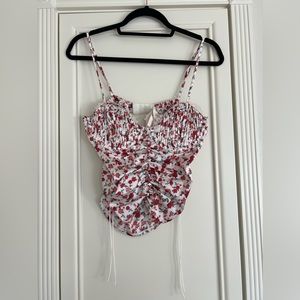 NWT For Love and Lemons Floral Print Top